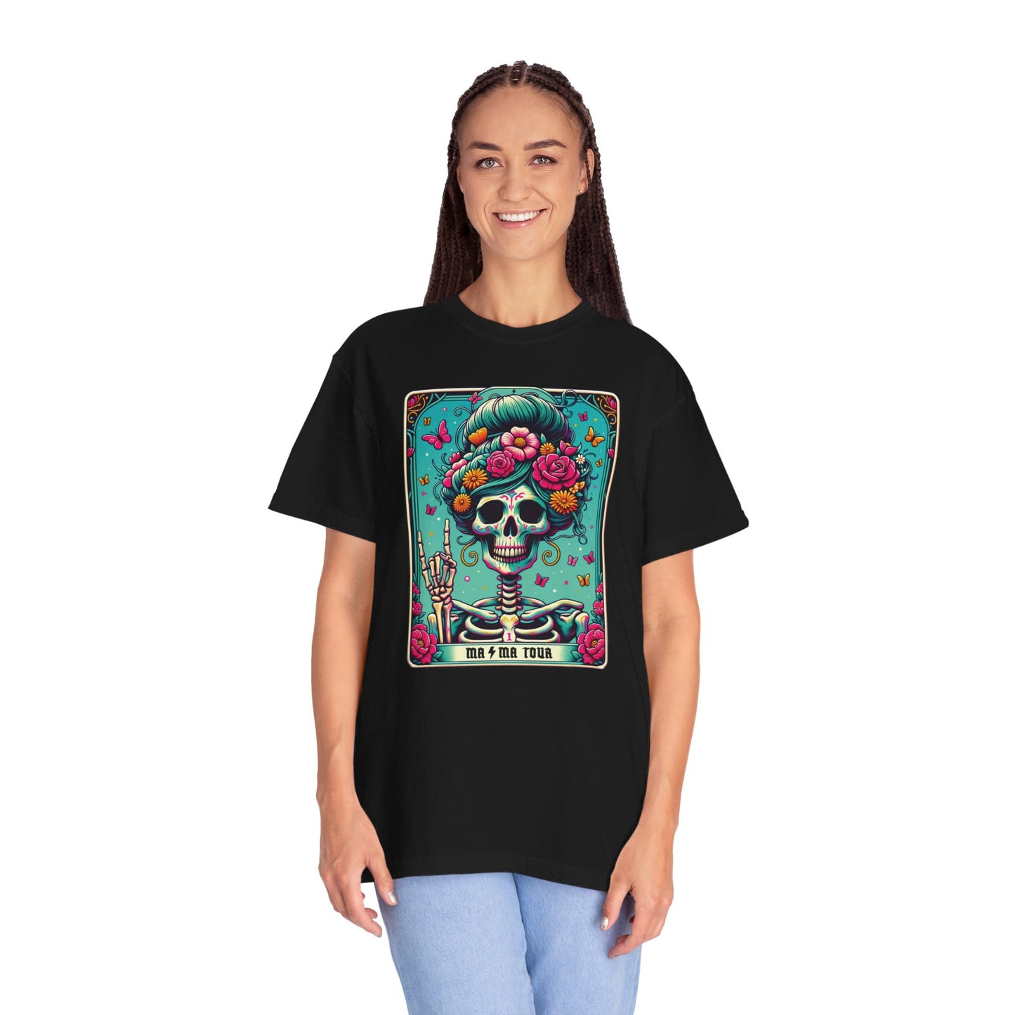 Floral Mama Tour Skeleton Tarot Card Shirt