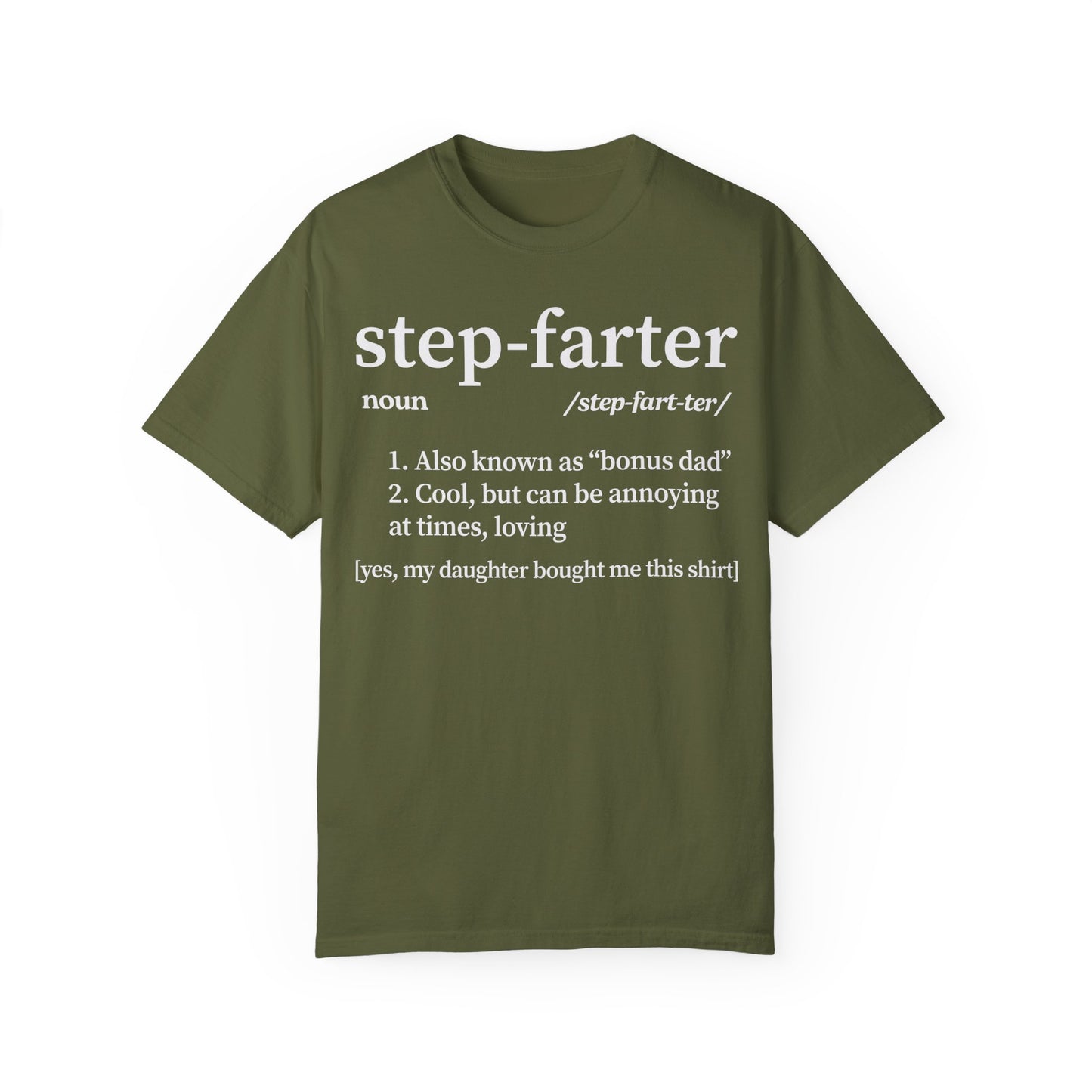 Funny Step Dad Definition Step Farter T-shirt Hemp