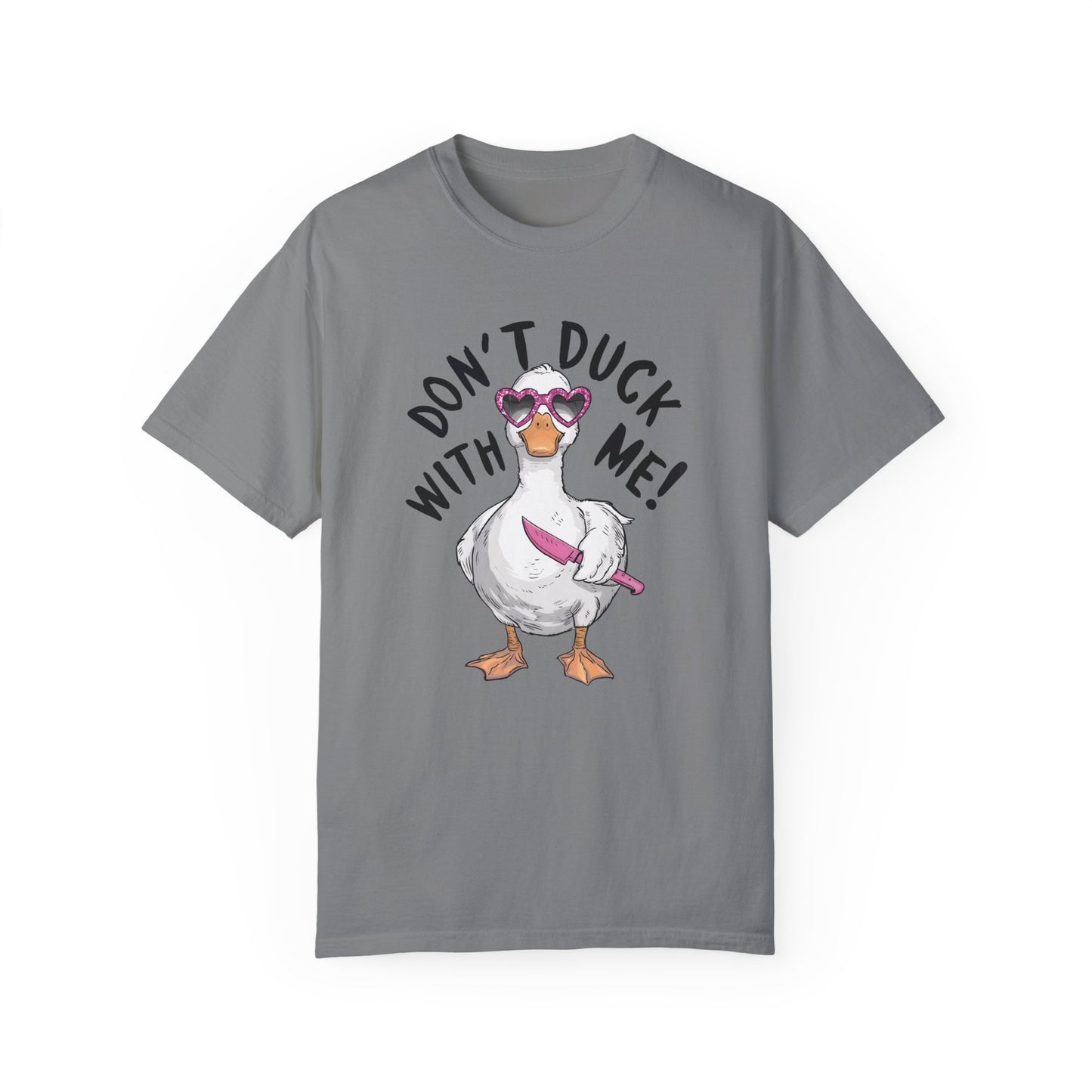 Dont Duck With Me Shirt - Quirky Duck Shirt Grey