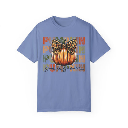 Comfort Colors Vintage Pumpkin Season T-shirt Washed Denim