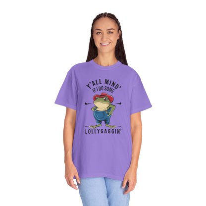 Y'all Mind If I Do Some Lollygagging Funny Frog Tshirt