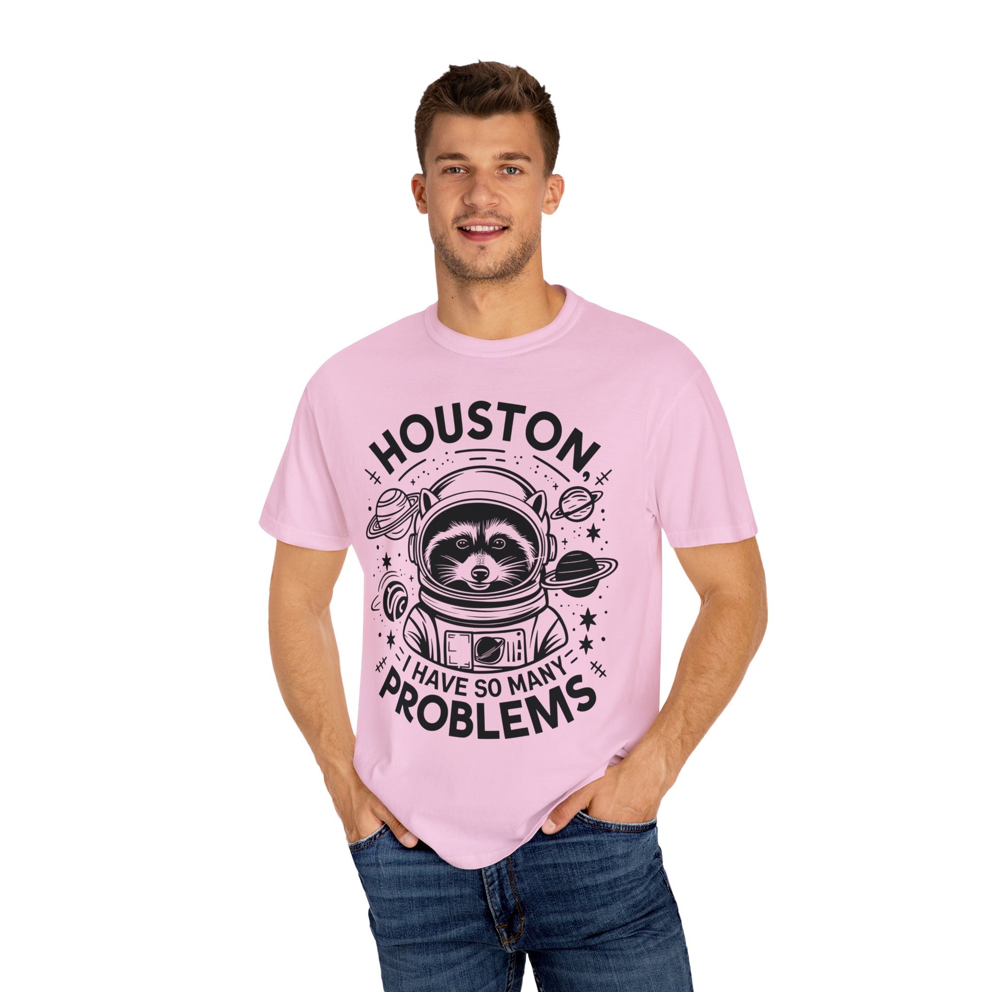 Raccoon In Space Shirt, Houston I Have So Many Problems Shirt