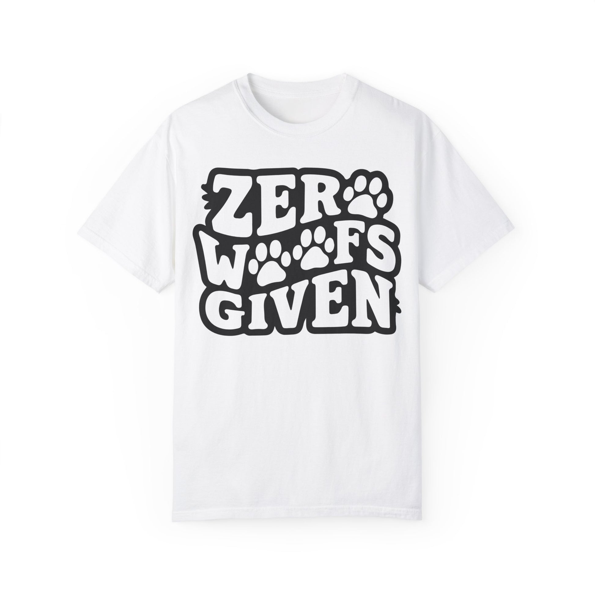 Funny Dog Shirt - Zero Woofs Given T shirt White