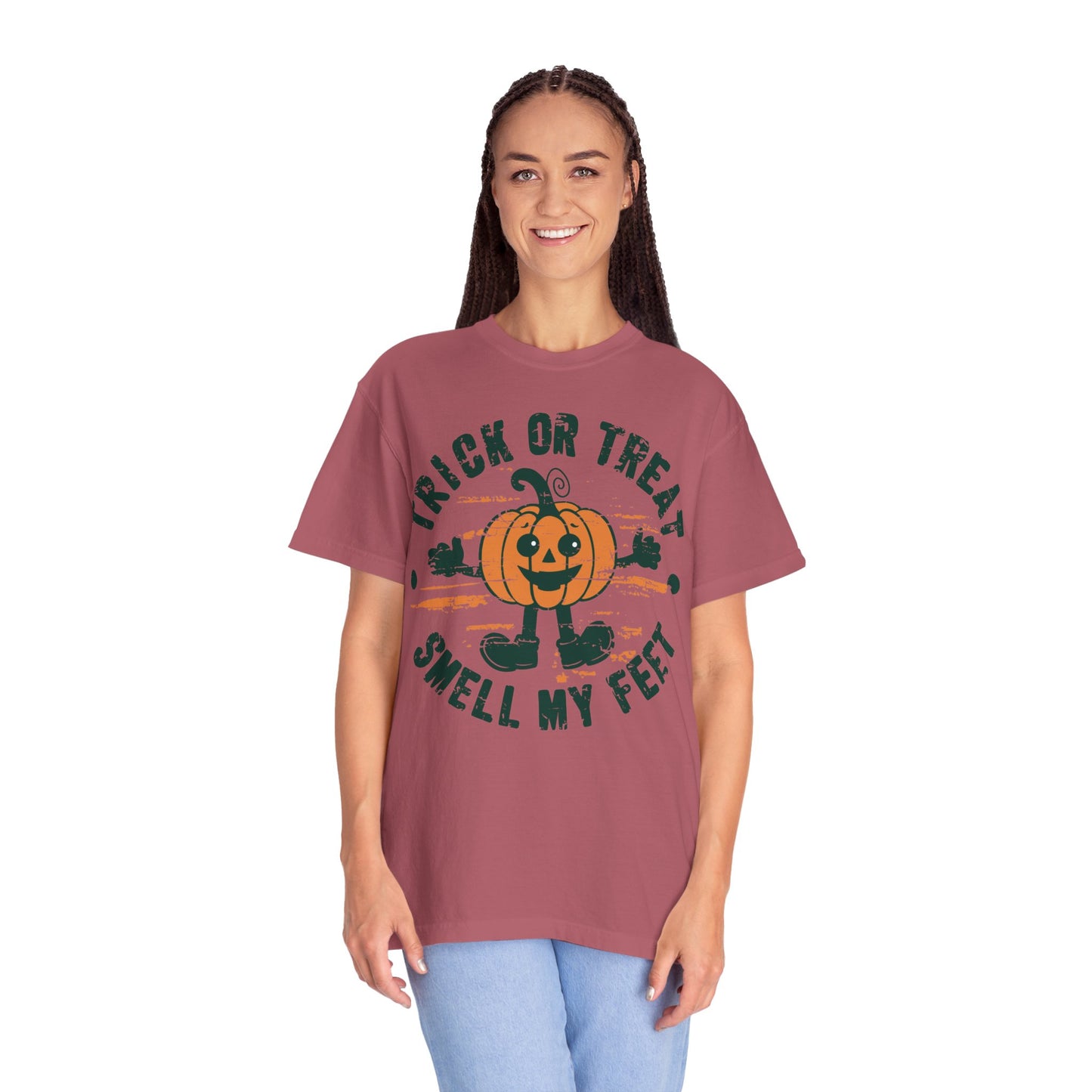 Trick Or Treat Smell My Feet Shirt Gift For Halloween, Retro Pumpkin Shirt