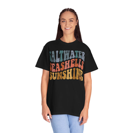 Comfort Colors Saltwater Seashells Sunshine Summer Shirt