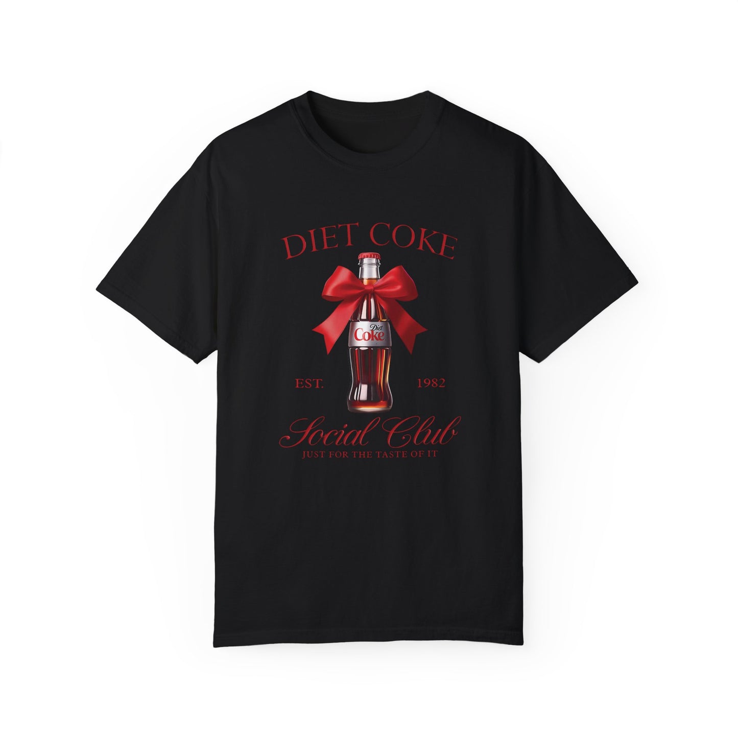 Diet Coke Pink Bow Tshirt Black