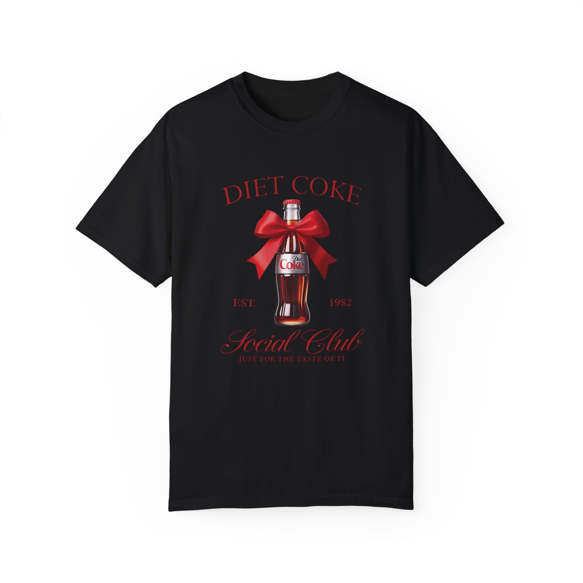 Diet Coke Pink Bow Tshirt Black