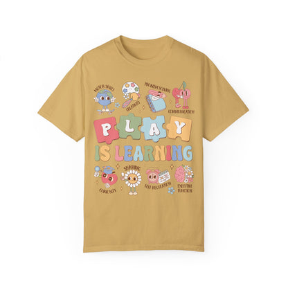 Groovy Play Is Learning SPED Teacher Shirt Mustard