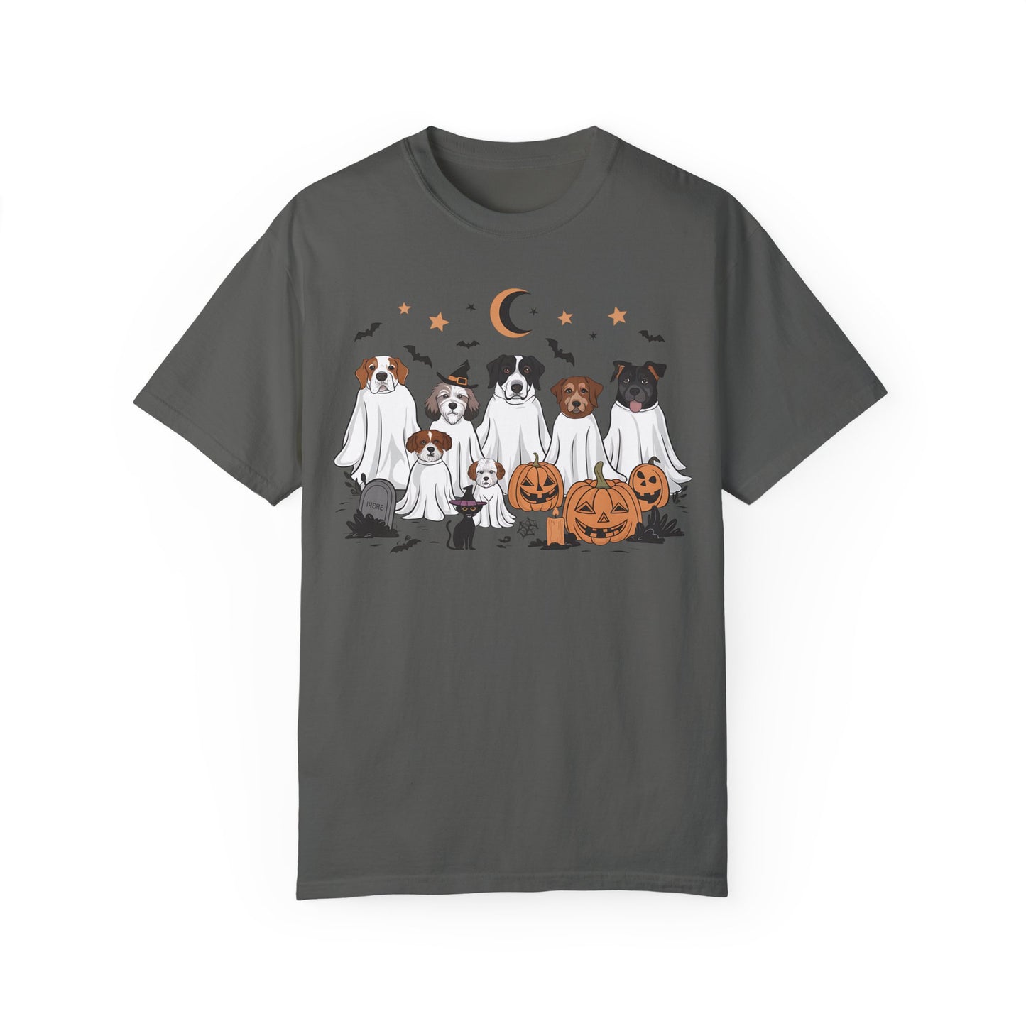 Halloween Ghost Dogs Tee Pepper