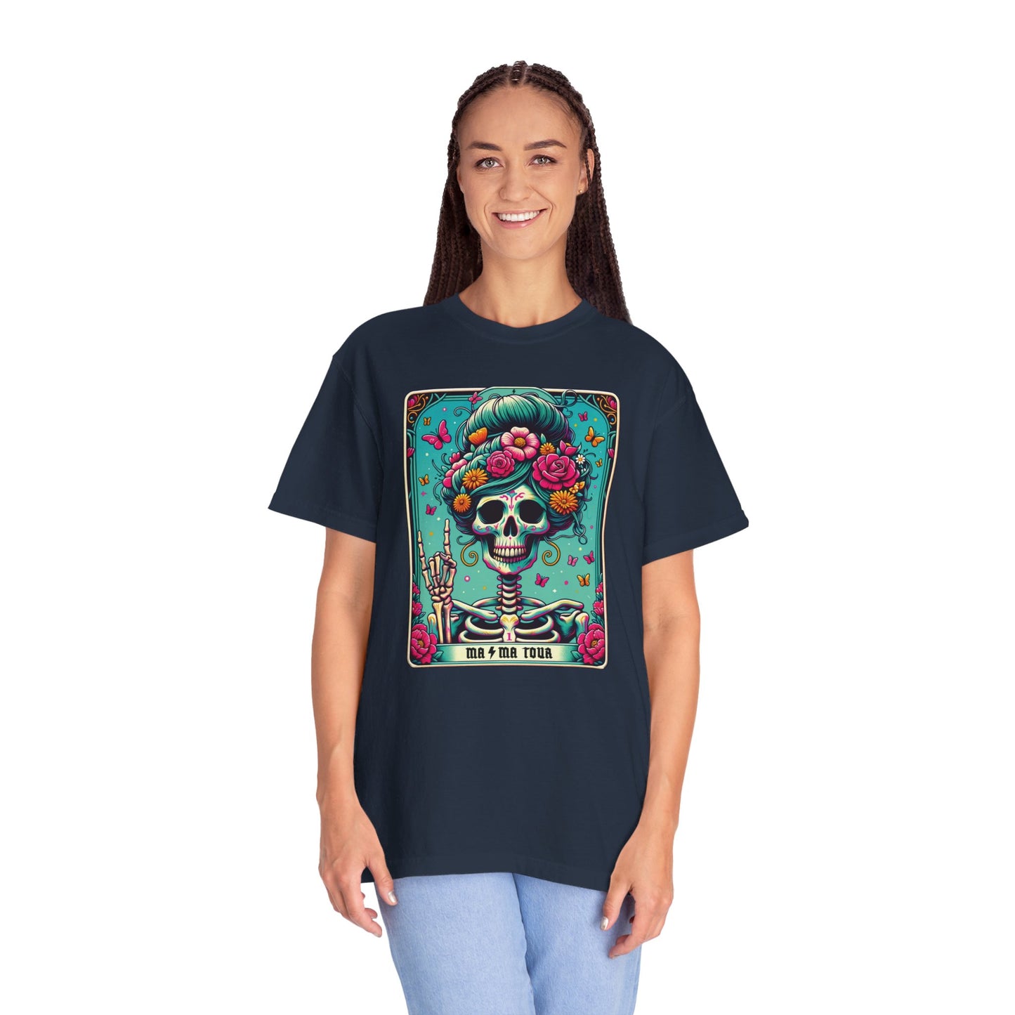 Floral Mama Tour Skeleton Tarot Card Shirt