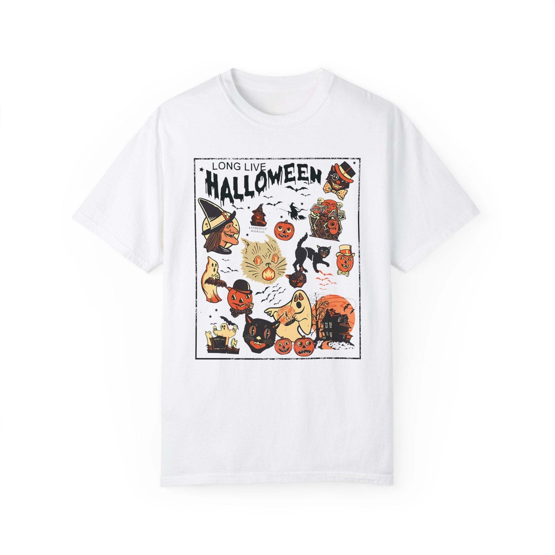 Retro Halloween Shirt, Long Live Halloween, Vintage Halloween Shirt White