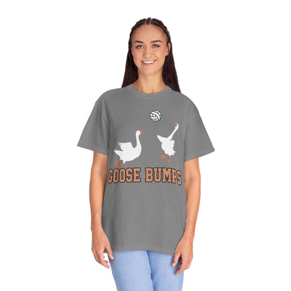 Get Quirky with Our Funny Goose Bumps Geese Volleyball Shirt