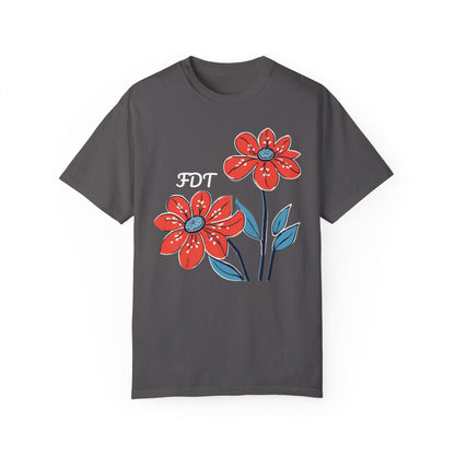 FDT Floral Comfort Colors Protest Shirt - Anti-Trump Graphic Tee