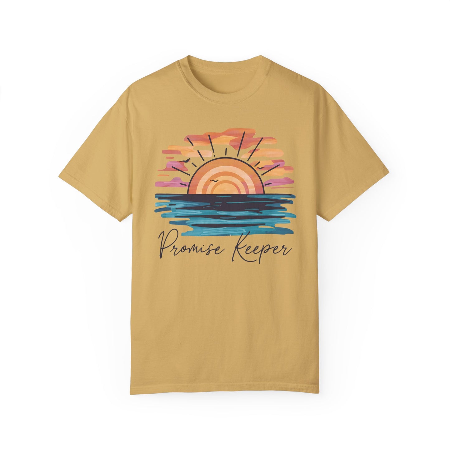 Promise Keeper Religious Shirt with Bible Verses Mustard