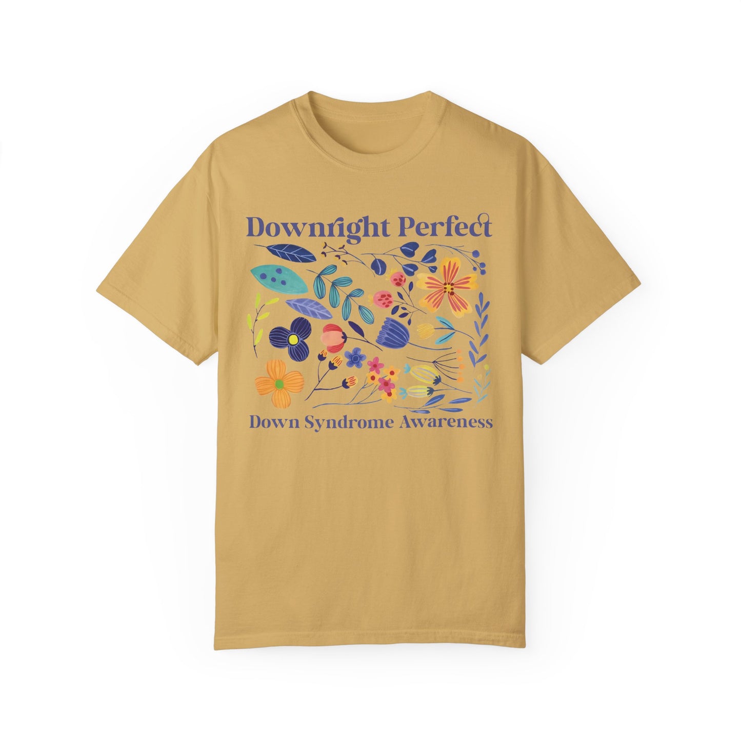 Downright Perfect Shirt - Down Syndrome Shirt Mustard