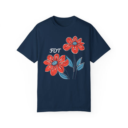 FDT Floral Comfort Colors Protest Shirt - Anti-Trump Graphic Tee