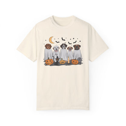 Halloween Ghost Dogs Tee Ivory