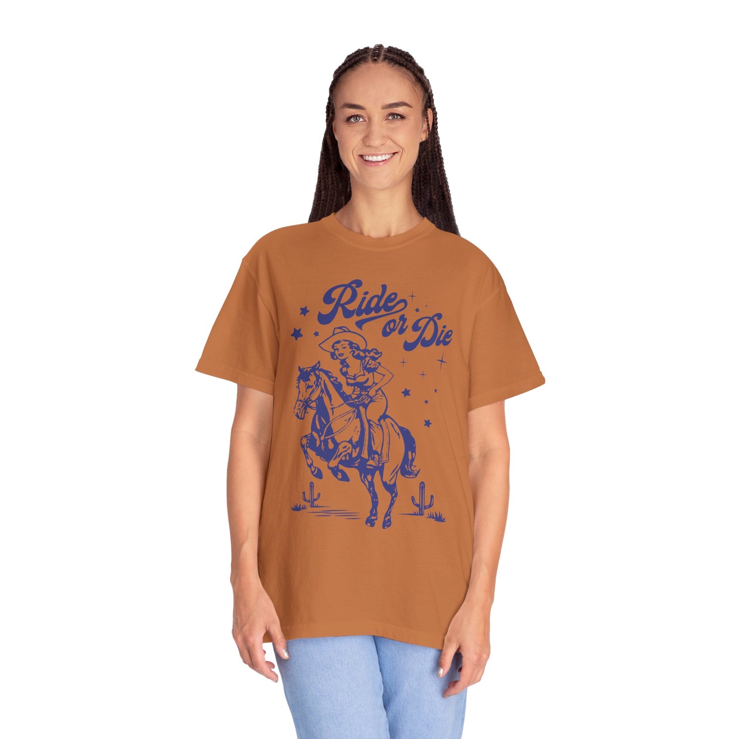 Comfort Colors Western Ride or Die Cowgirl Shirt