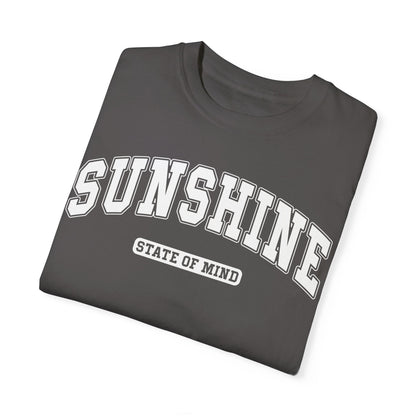 Comfort Colors Beach Shirt, Sunshine State of Mind Shirt Graphite