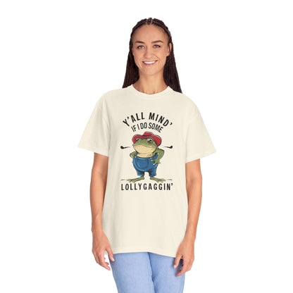 Y'all Mind If I Do Some Lollygagging Funny Frog Tshirt