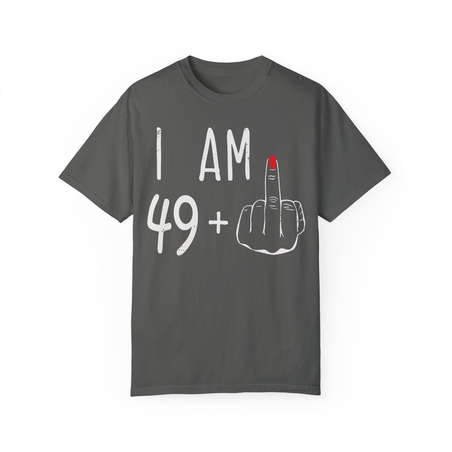 I Am 49 Middle Finger Shirt - 50th Birthday Gifts for Women Tshirt Pepper