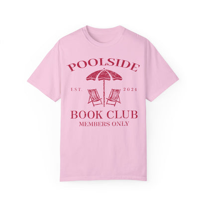 Poolside Book Club Est 2024 Member Only Tee - Bookish Summer Shirt Blossom