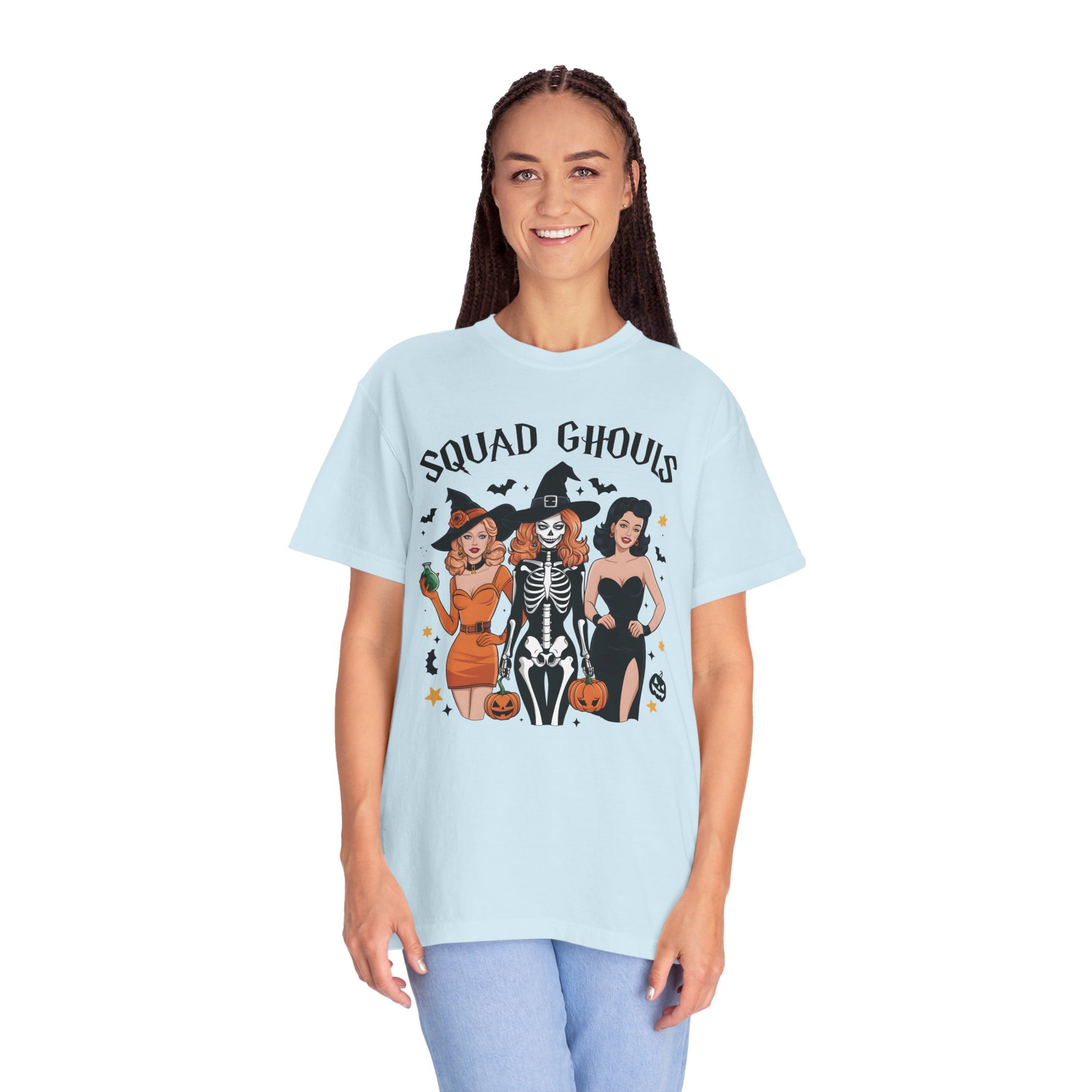 Squad Ghouls Shirt Retro Halloween Comfort Color Tee