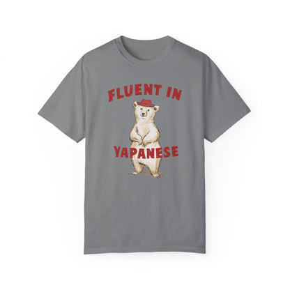 Fluent in Yapanese Funny Meme Shirt | Japanese Language Humor Tee Grey