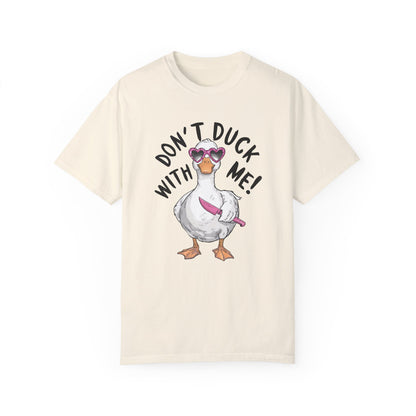 Dont Duck With Me Shirt - Quirky Duck Shirt Ivory