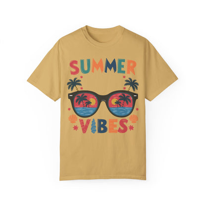 Beach Summer Tropical T-shirt Comfort Colors Mustard