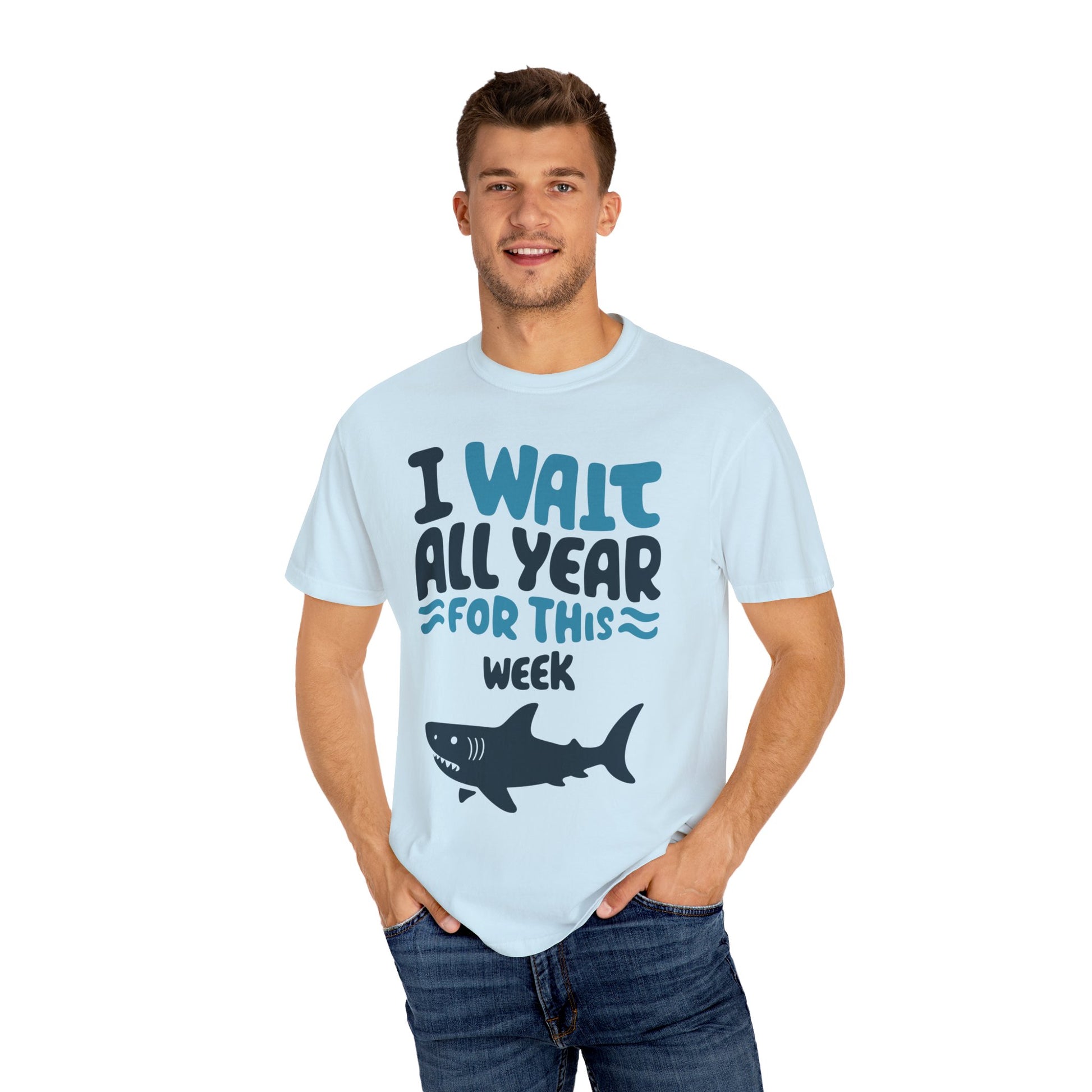 I Wait All Year For This Week Funny Shark T shirt