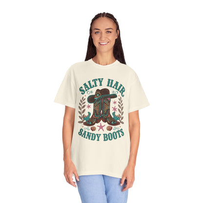 Salty Hair Sandy Boots Western Shirt | Cowboy Beach Fashion