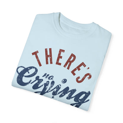 There's No Crying in Baseball Shirt, Funny Baseball Tees, Sports Mom Gifts, Game Day Shirt Chambray