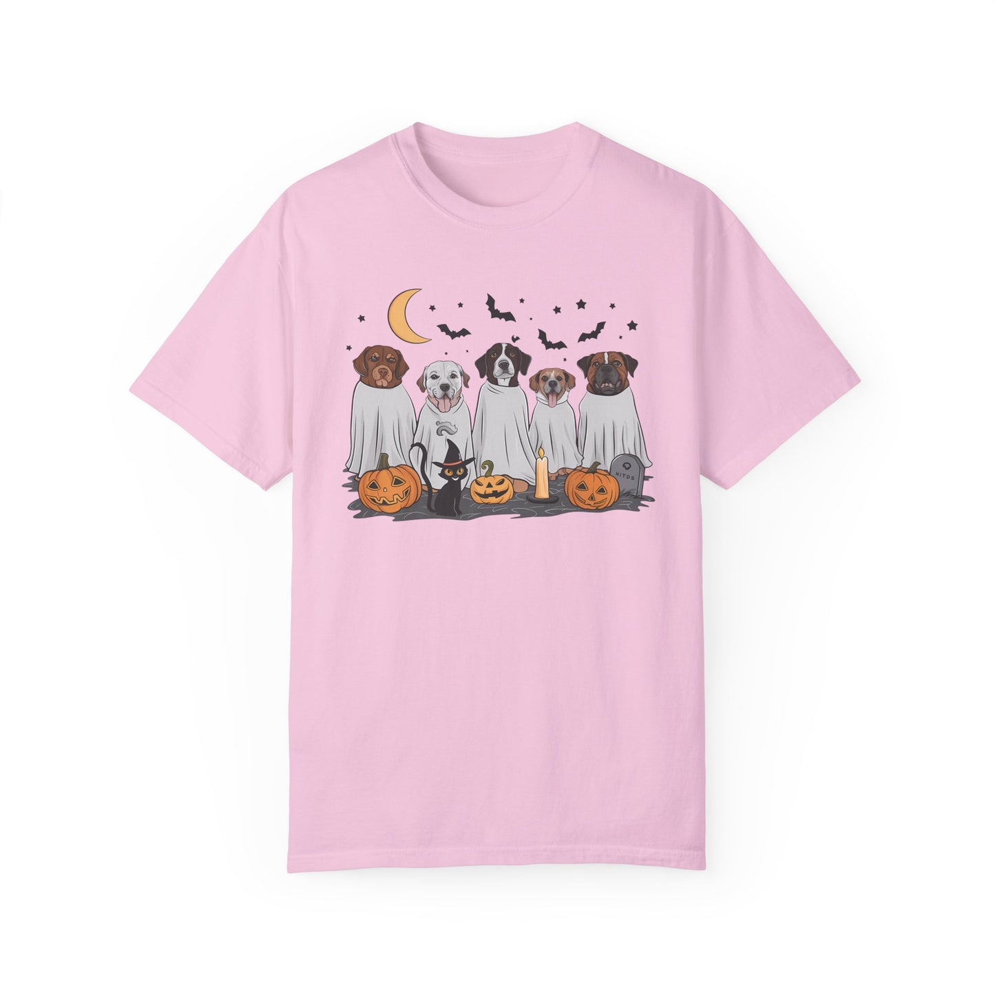 Halloween Ghost Dogs Tee Blossom