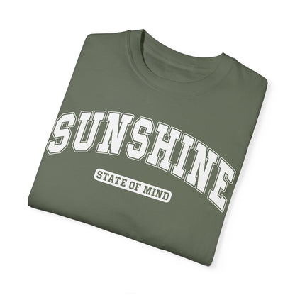 Comfort Colors Beach Shirt, Sunshine State of Mind Shirt Moss