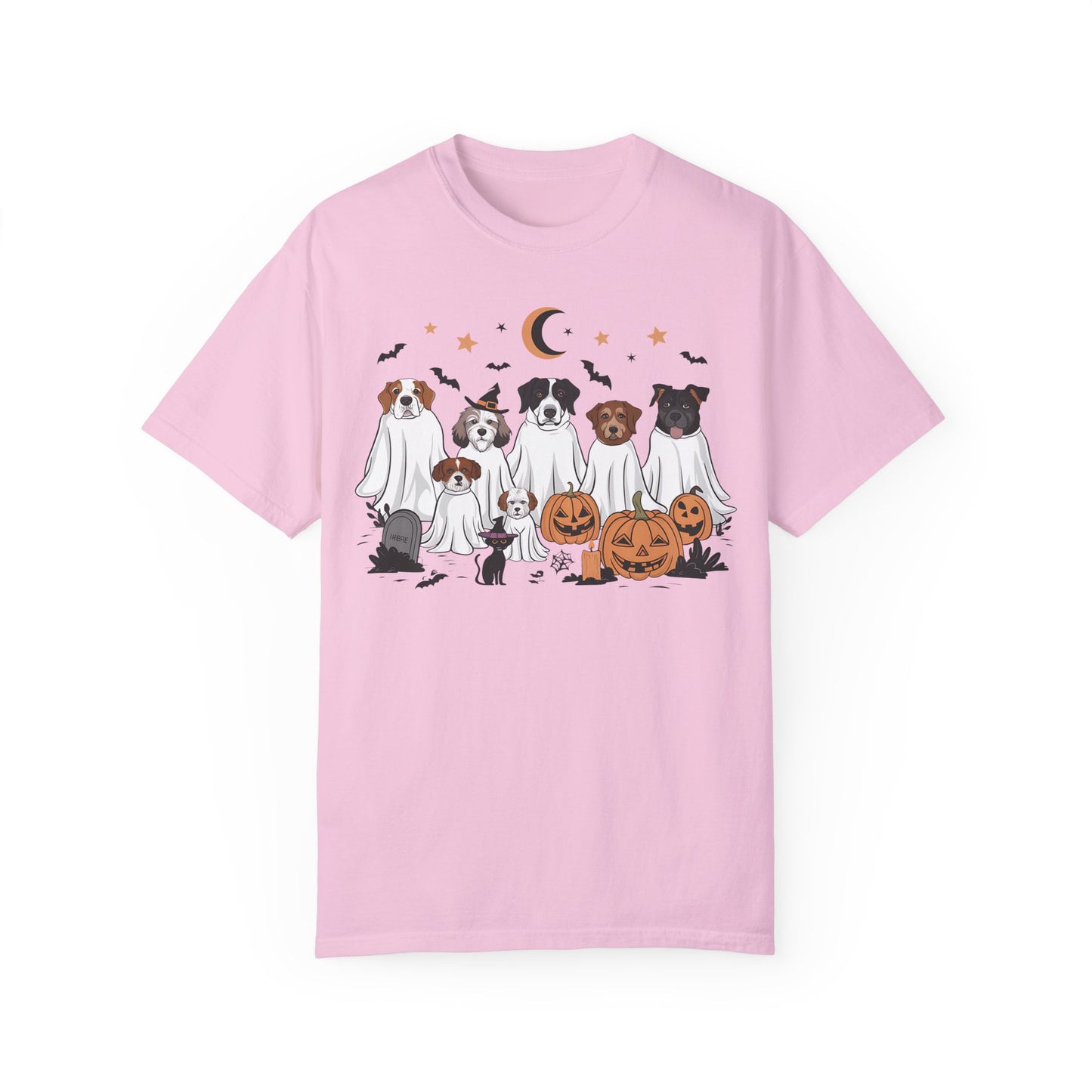 Halloween Ghost Dogs Tee Blossom