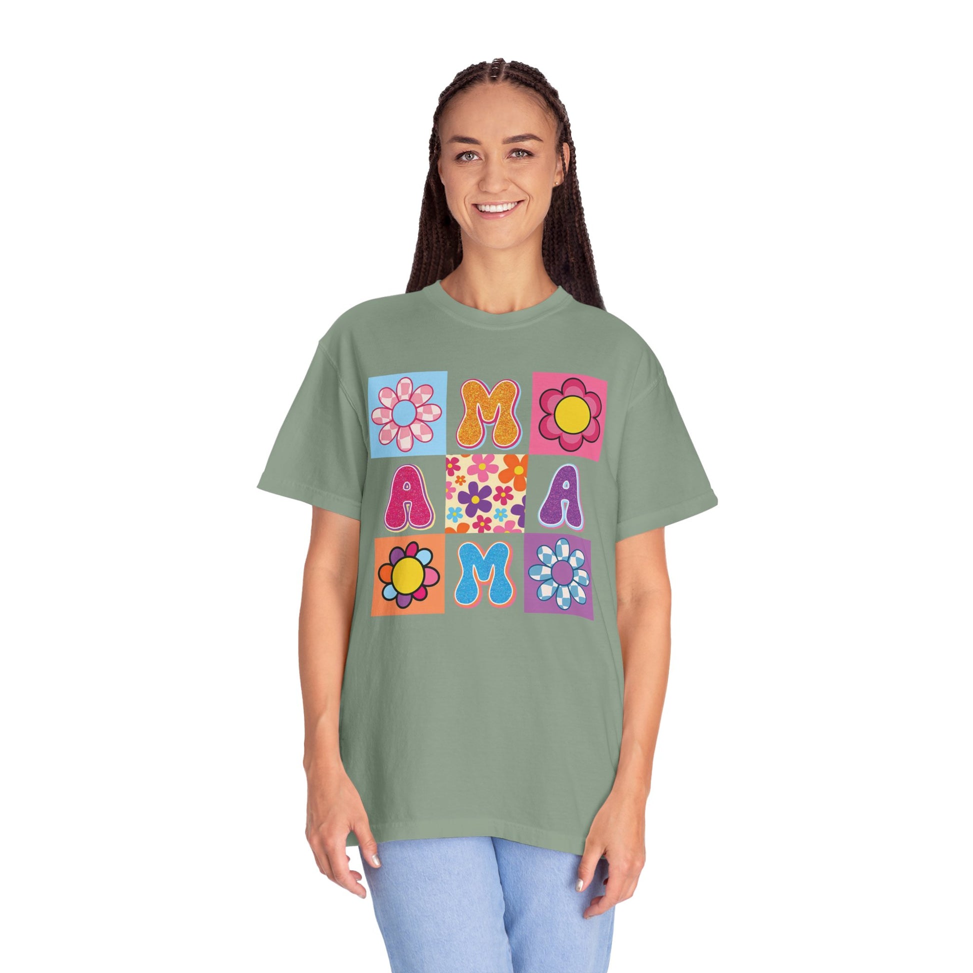 Comfort Colors Vintage Floral Mama T-shirt