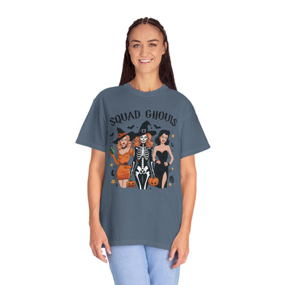 Squad Ghouls Shirt Retro Halloween Comfort Color Tee