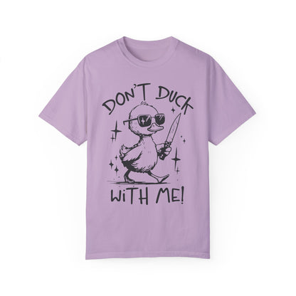 Comfort Colors Funny Duck Shirt Orchid