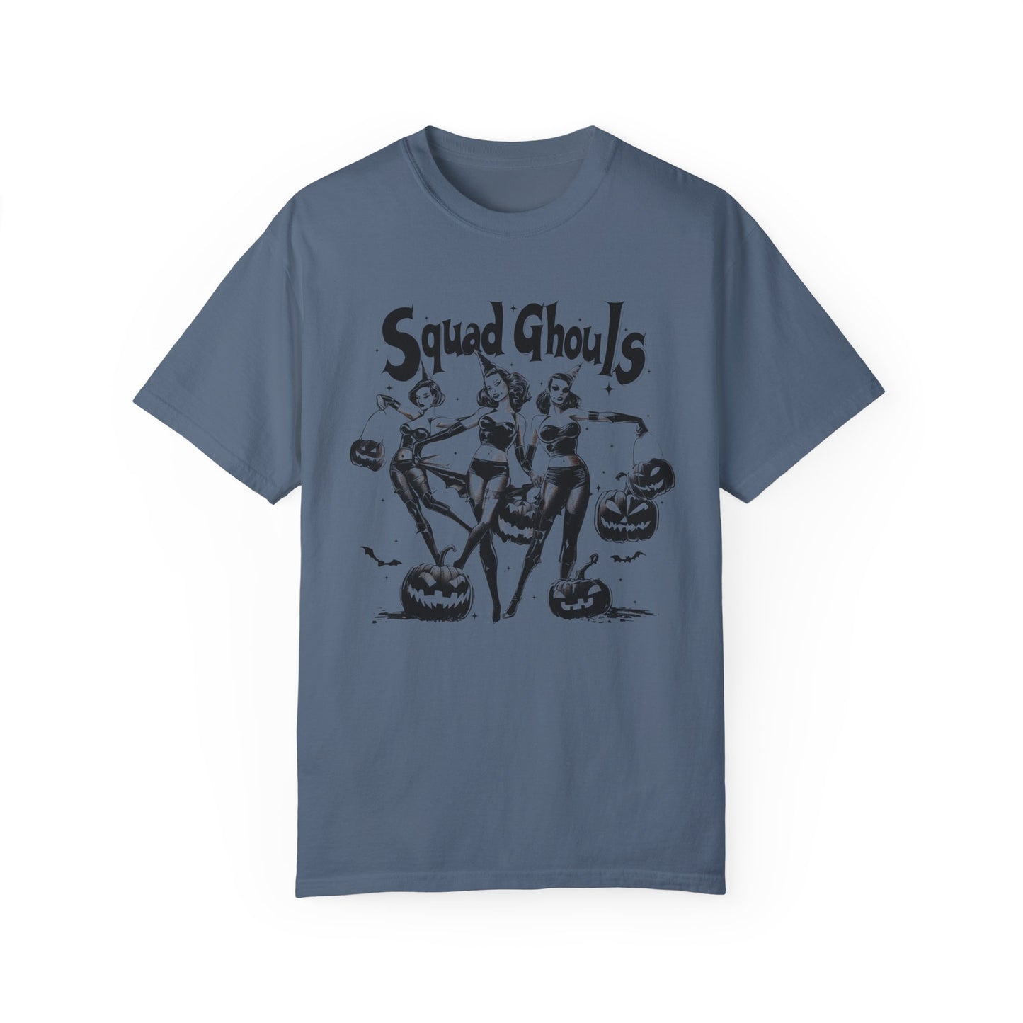 Halloween Squad Ghouls Shirt - Comfort Colors Shirt Blue Jean