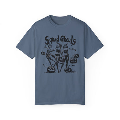 Halloween Squad Ghouls Shirt - Comfort Colors Shirt Blue Jean