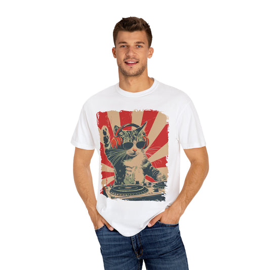 Funny DJ Cat Shirt | Hilarious Graphic Tees for Cat and Music Lovers