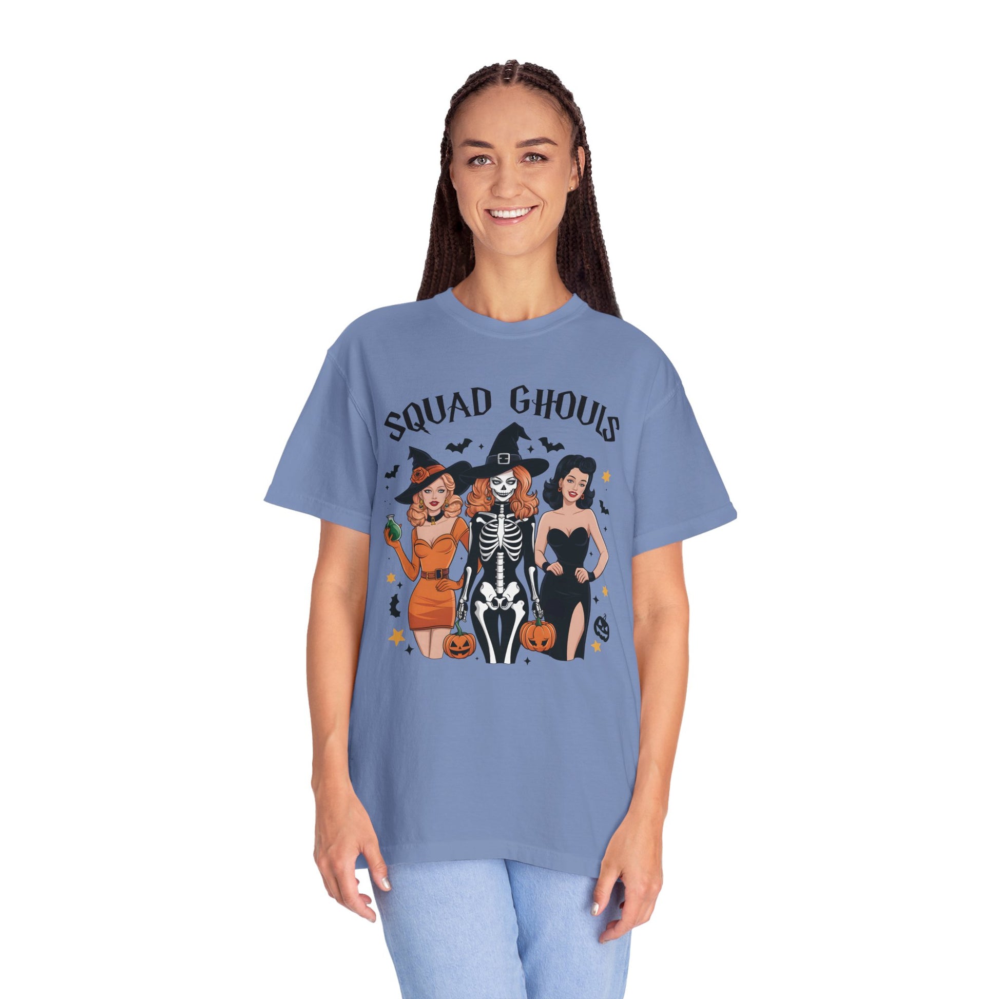 Squad Ghouls Shirt Retro Halloween Comfort Color Tee