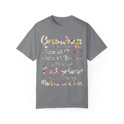 Funny Grandma Quote Shirt Grey