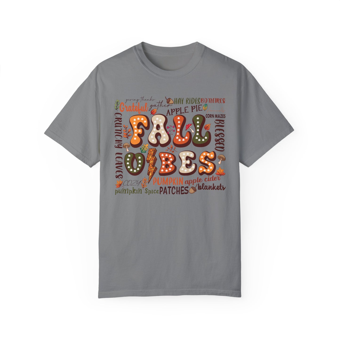 Comfort Colors Retro Fall Tshirt Grey