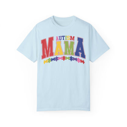 Comfort Colors Autism Mama Shirt Chambray