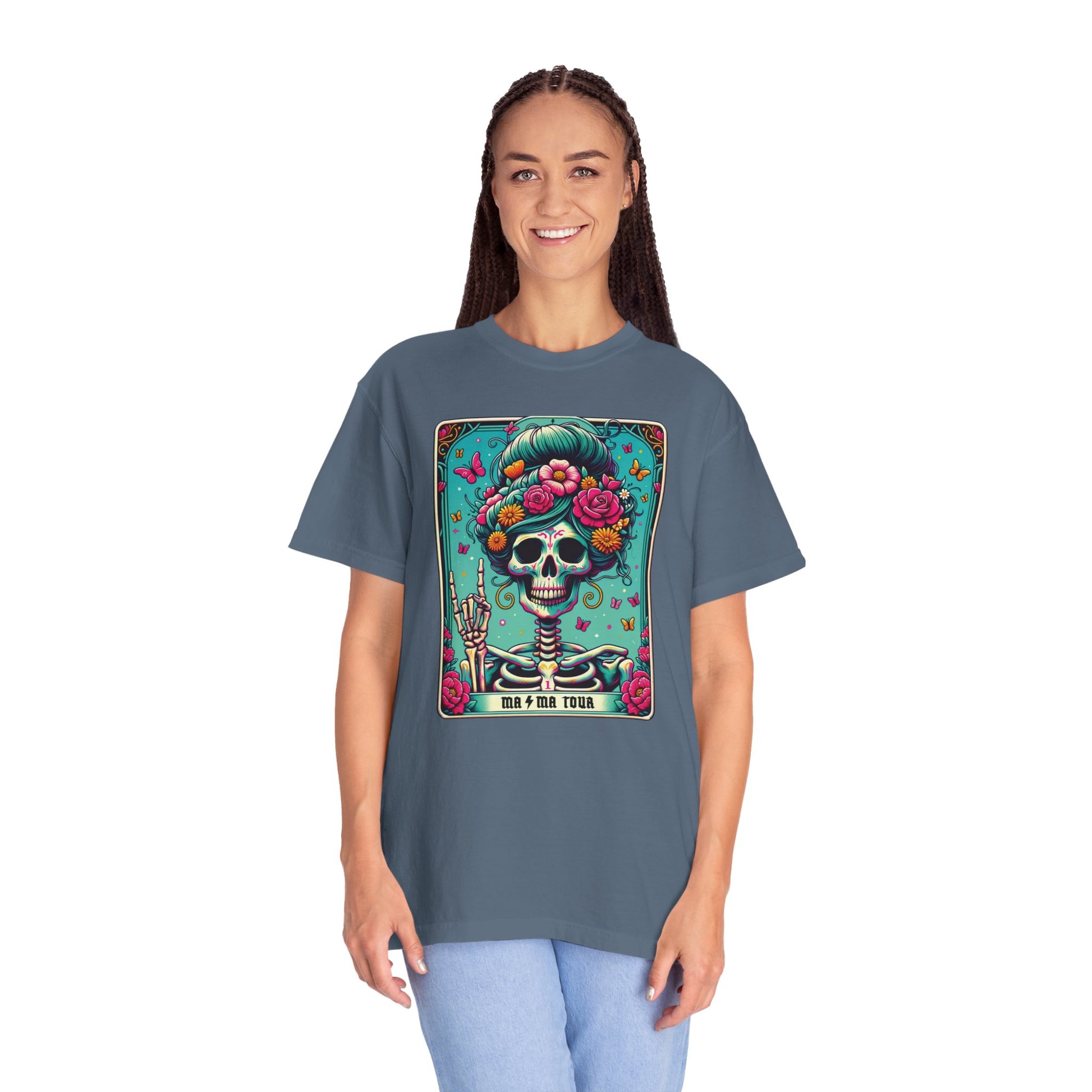 Floral Mama Tour Skeleton Tarot Card Shirt