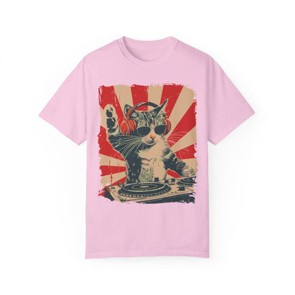 Funny DJ Cat Shirt | Hilarious Graphic Tees for Cat and Music Lovers Blossom