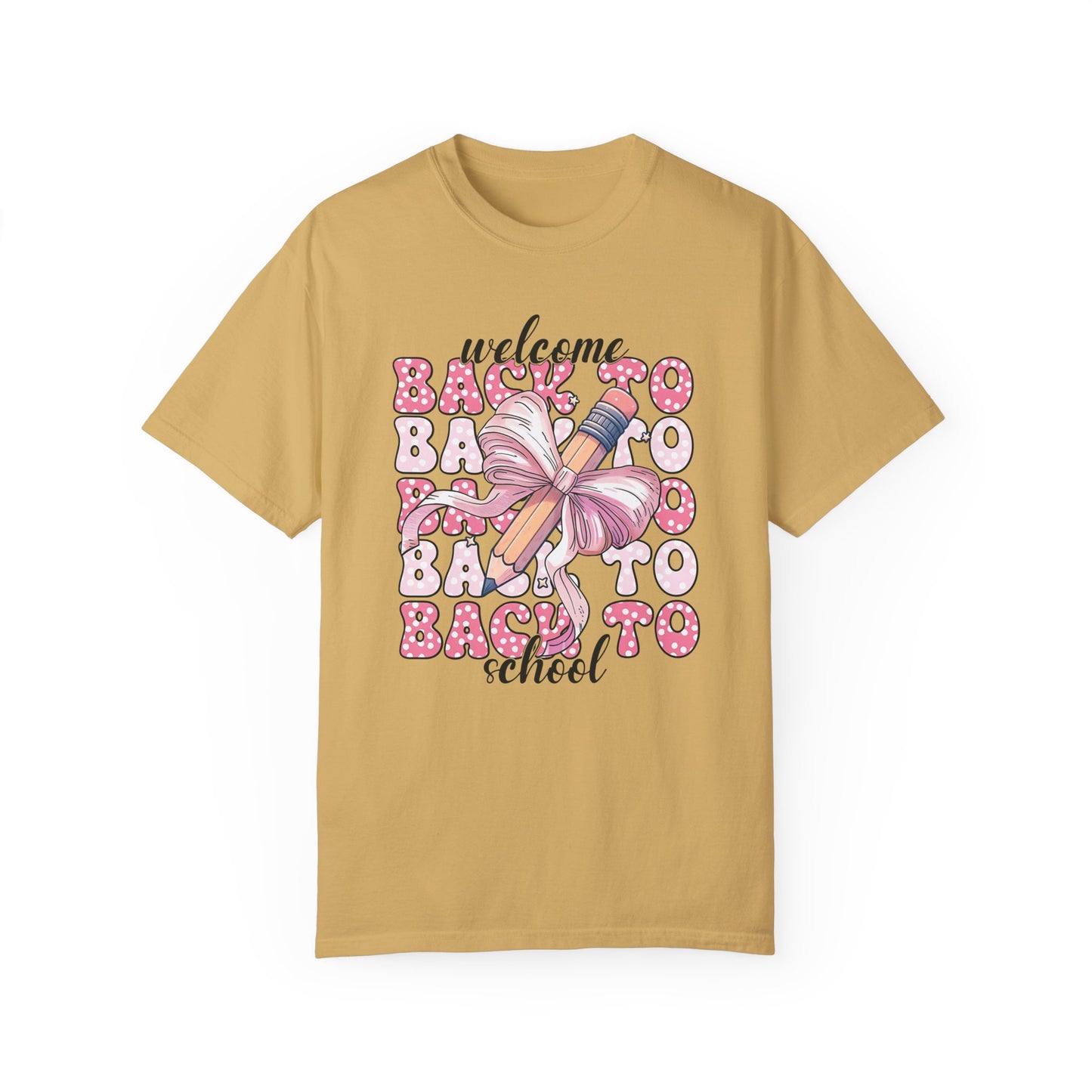 Welcome Back To School Shirt - Cute Teacher Shirt Mustard