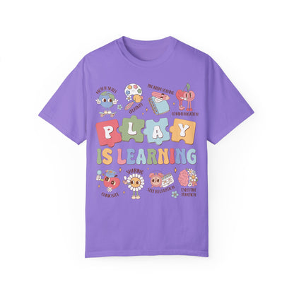 Groovy Play Is Learning SPED Teacher Shirt Violet